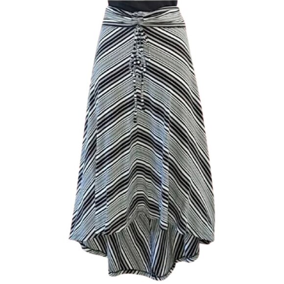 Women's M Patagonia Kamala Convertible Dress/Skirt Purple & White Chevron - Picture 7 of 11